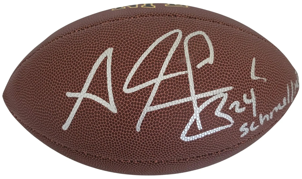 Adam Jones Signed Football Proof COA Autographed Pacman Jones Bengals Titans West Virginia