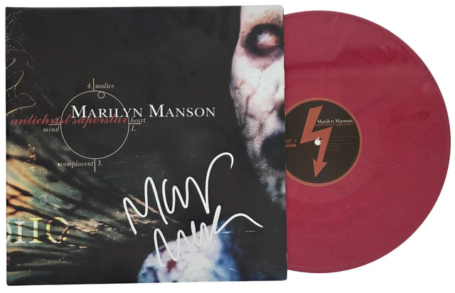 Marilyn Manso Signed Antichrist Superstar Album COA Proof Autographed Vinyl Record Marilyn Manson