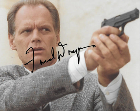 Fred Dryer Hunter signed Sgt Rick Hunter 8x10 photo Proof COA autographed STAR.