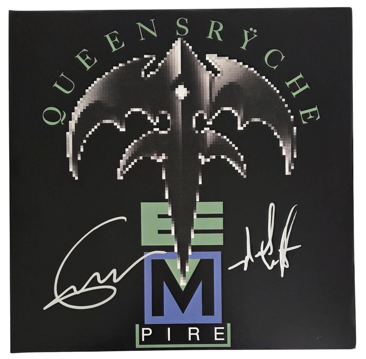 Geoff Tate Signed Queensryche Empire Album COA Proof Autographed Vinyl Record Michael Wilton