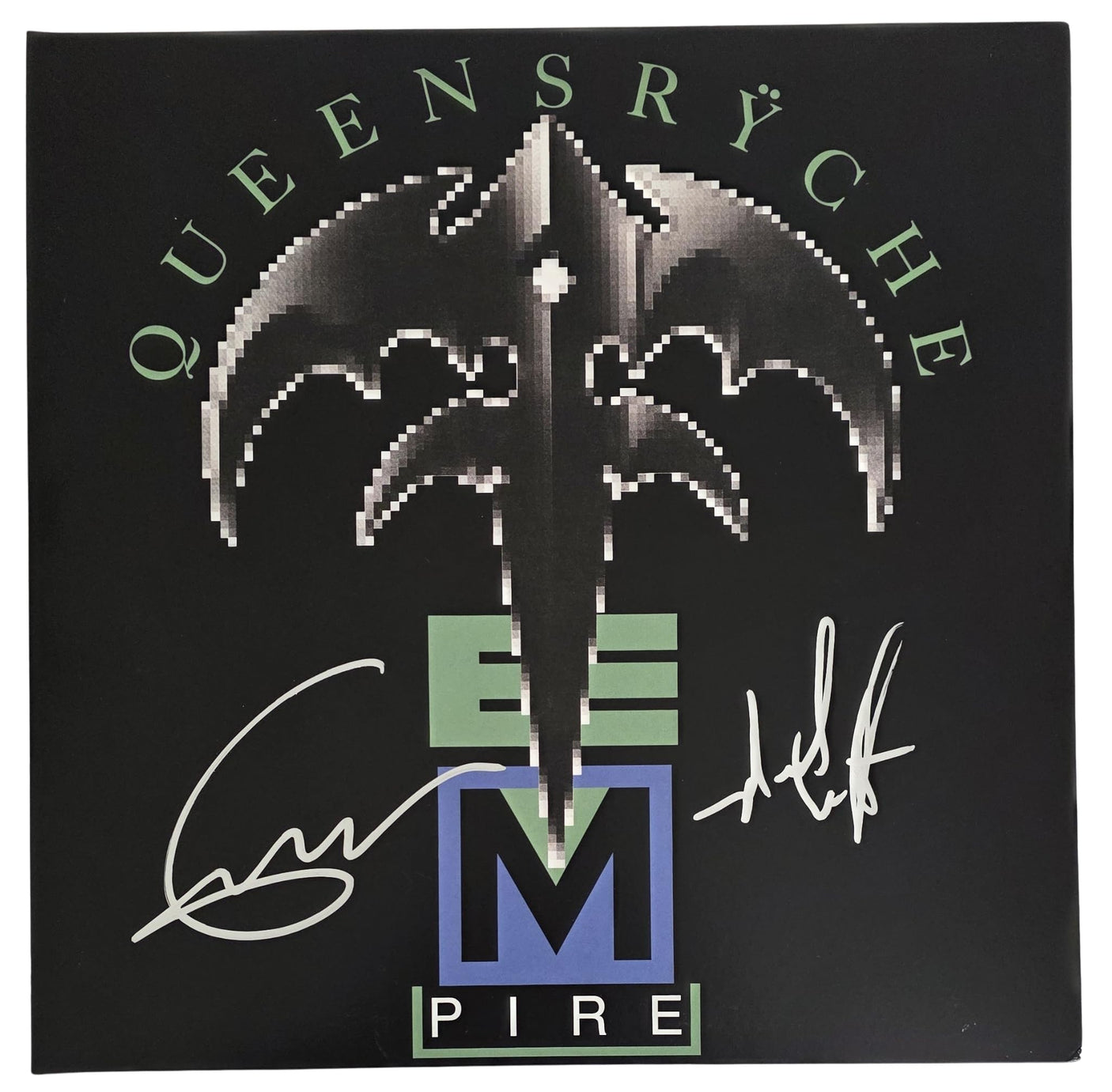 Geoff Tate Signed Queensryche Empire Album COA Proof Autographed Vinyl Record Michael Wilton
