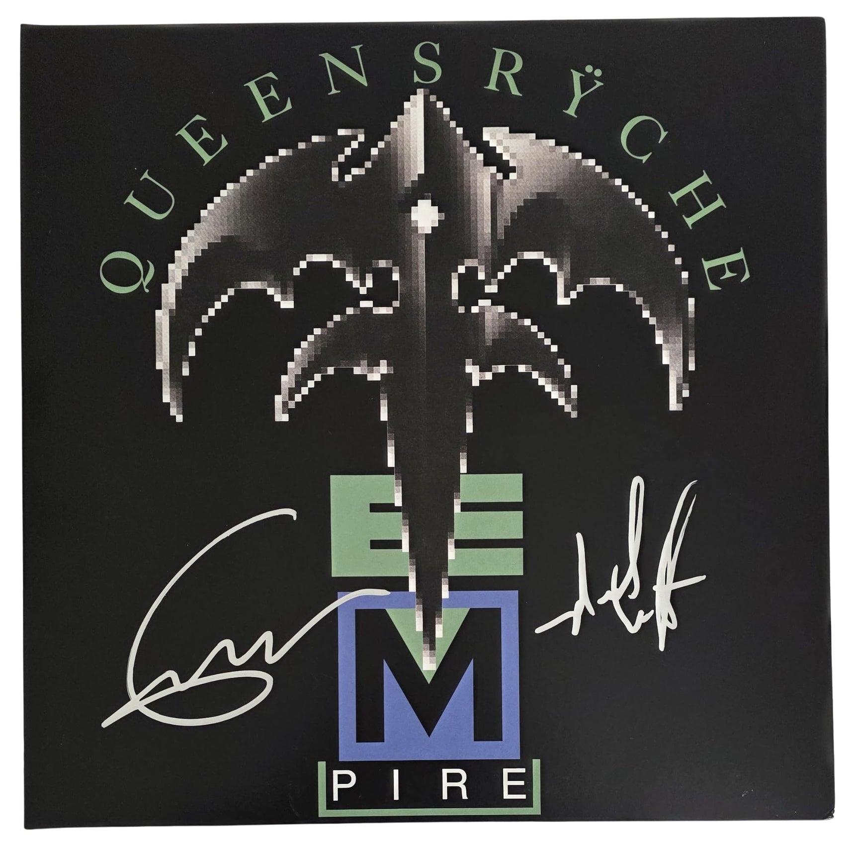 Geoff Tate Signed Queensryche Empire Album COA Proof Autographed Vinyl Record Michael Wilton