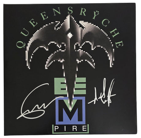 Geoff Tate Signed Queensryche Empire Album COA Proof Autographed Vinyl Record Michael Wilton