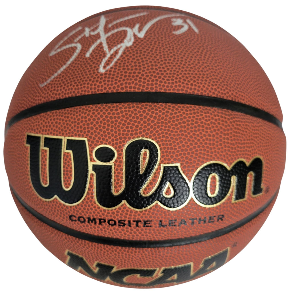 Stefanie Dolson UConn Huskies Signed Basketball COA Proof Washington Mystics