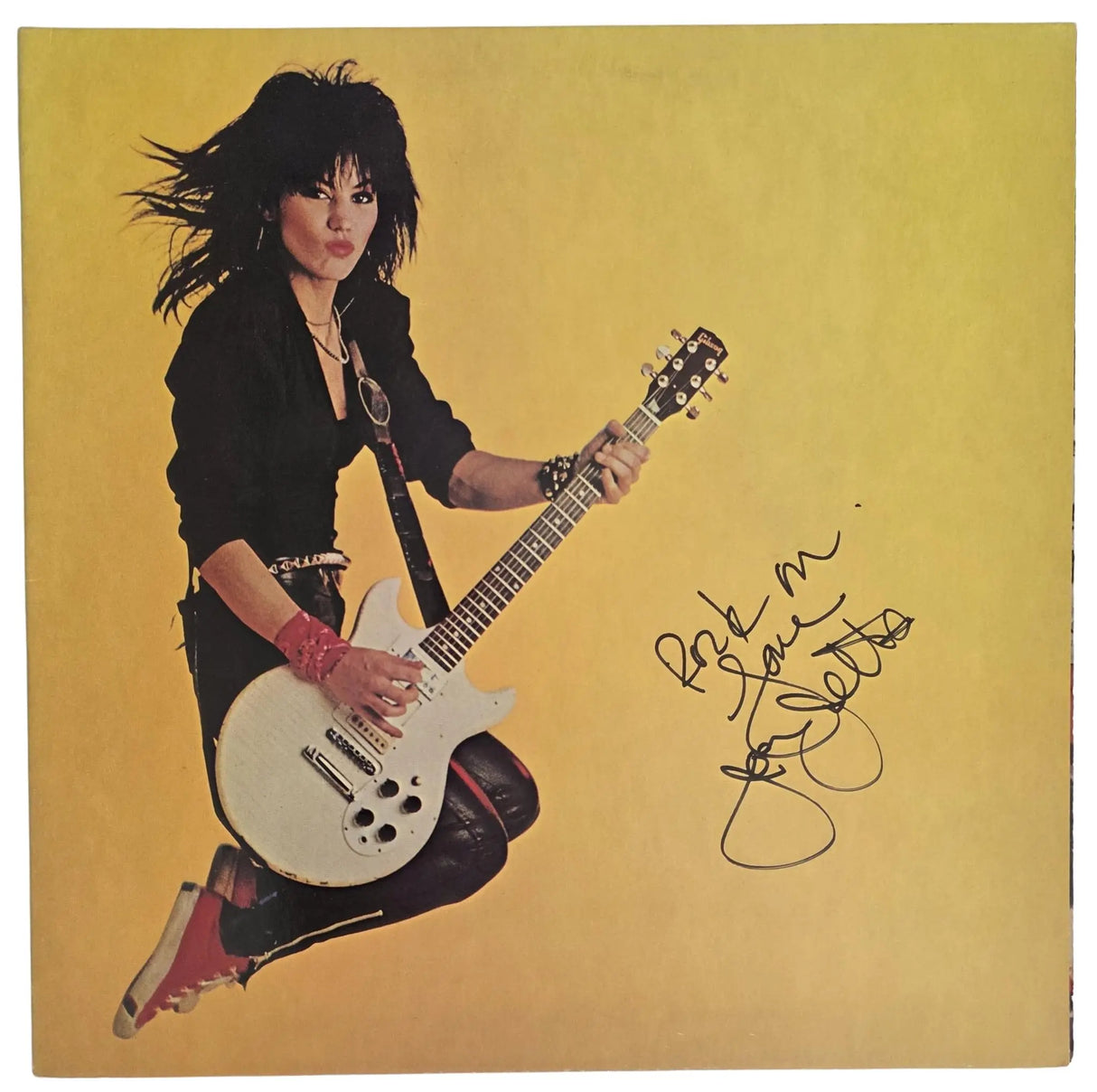 Joan Jett Signed Jett & The Blackhearts Album Proof COA Autographed Vinyl Record