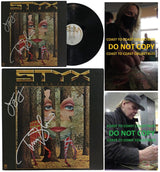 Tommy Shaw & James Young Signed Styx The Grand Illusion Album COA Proof Autographed Vinyl Record