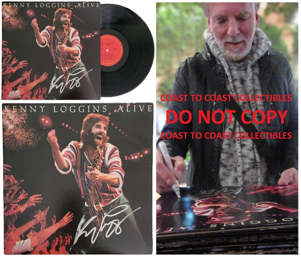 Kenny Loggins Signed Alive Album COA Exact Proof Autographed Vinyl Record