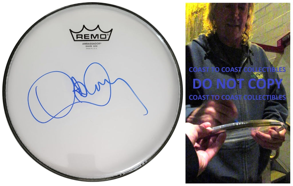 Danny Carey Tool Drummer Signed 10'' Drumhead COA Exact Proof Autographed Star