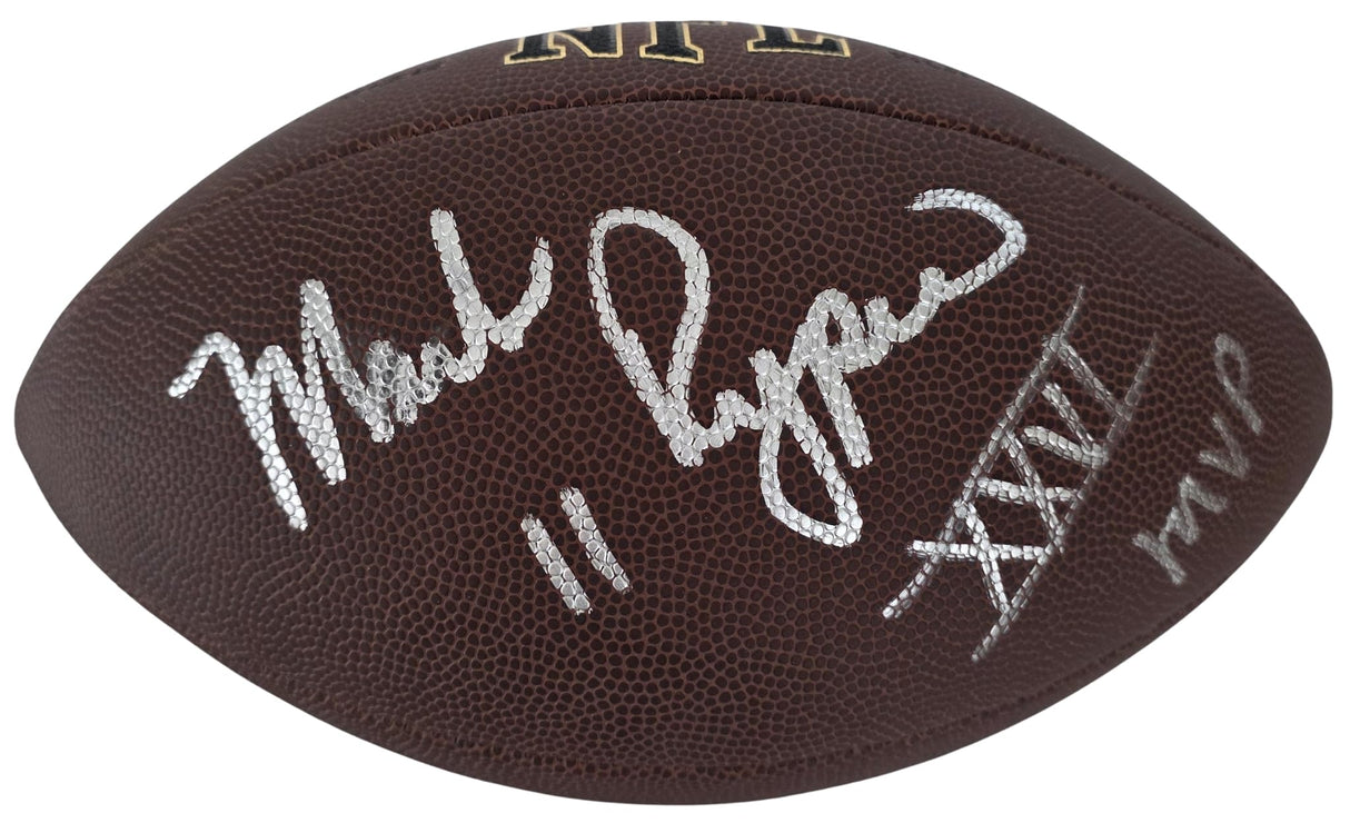 Mark Rypien Signed Football Exact Proof COA Autographed Washington SB MVP