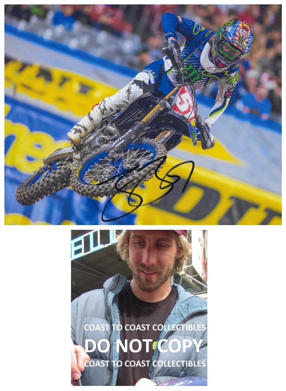 Justin Barcia motocross supercross signed 8x10 photo COA proof autographed,