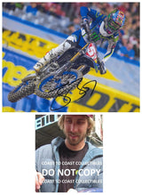 Justin Barcia motocross supercross signed 8x10 photo COA proof autographed,