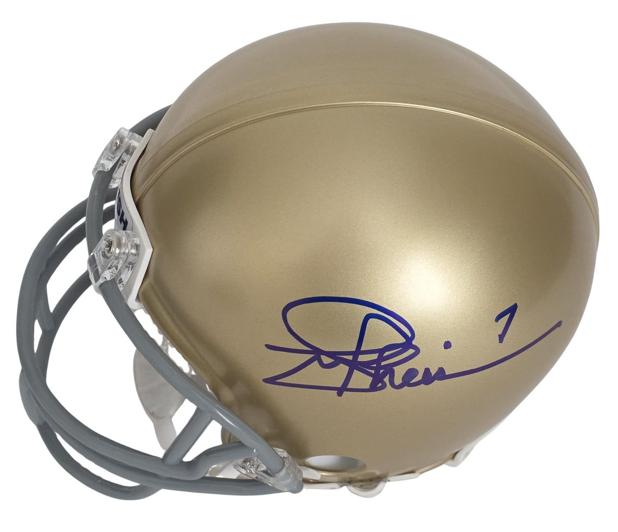Joe Theisman Signed Notre Dame Fighting Irish Mini Football Helmet COA Proof Autographed