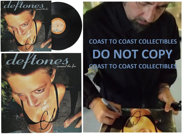 Chino Moreno Signed Deftone Around The Fur Album Proof Autographed Vinyl Record