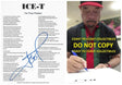 Ice T Signed I'm Your Pusher Lyrics Sheet COA Exact Proof Autographed Body Count