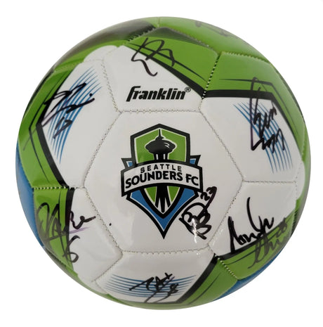 2024 Seattle Sounders FC Team Signed Logo Soccer Ball Proof COA Autographed