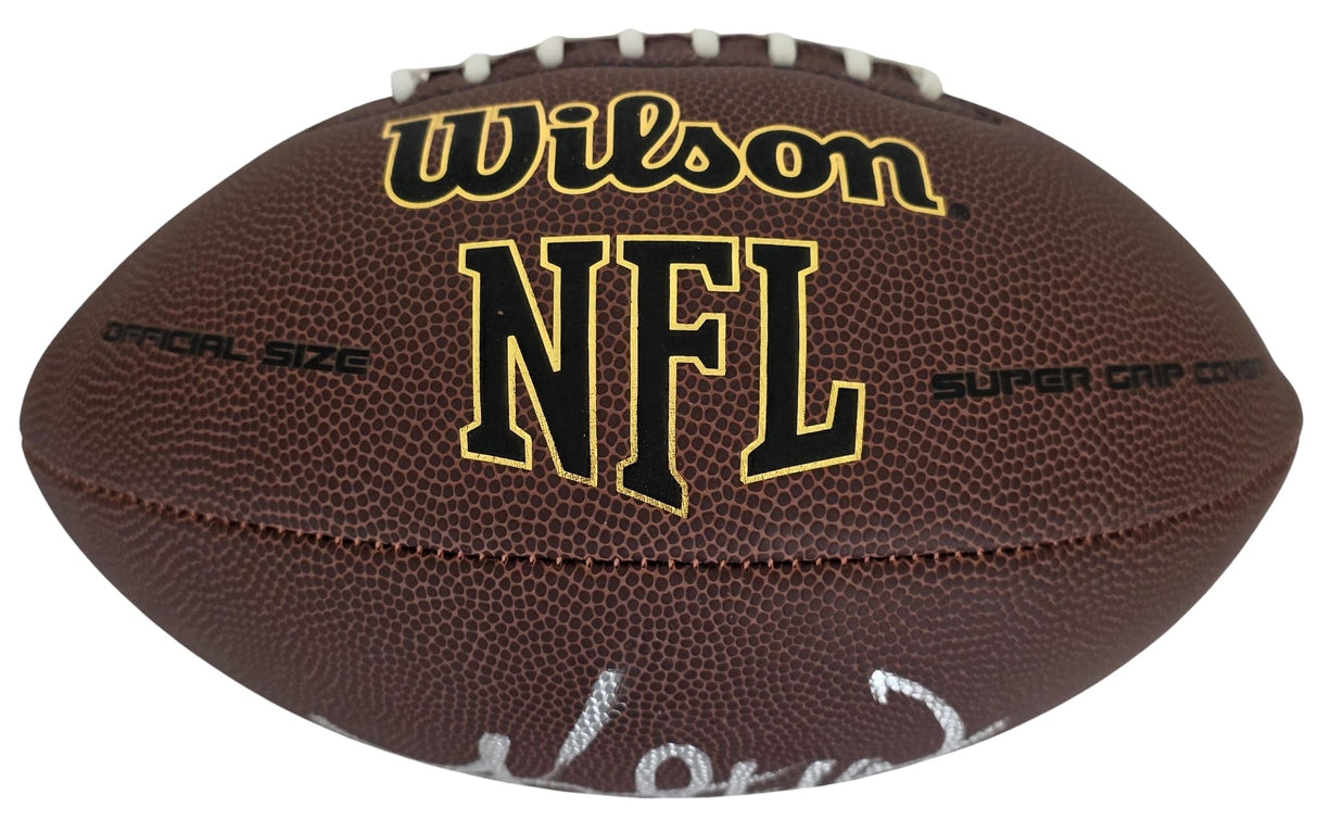 Kurt Warner Signed Football Proof COA Autographed Arizona Cardinals St Louis Rams