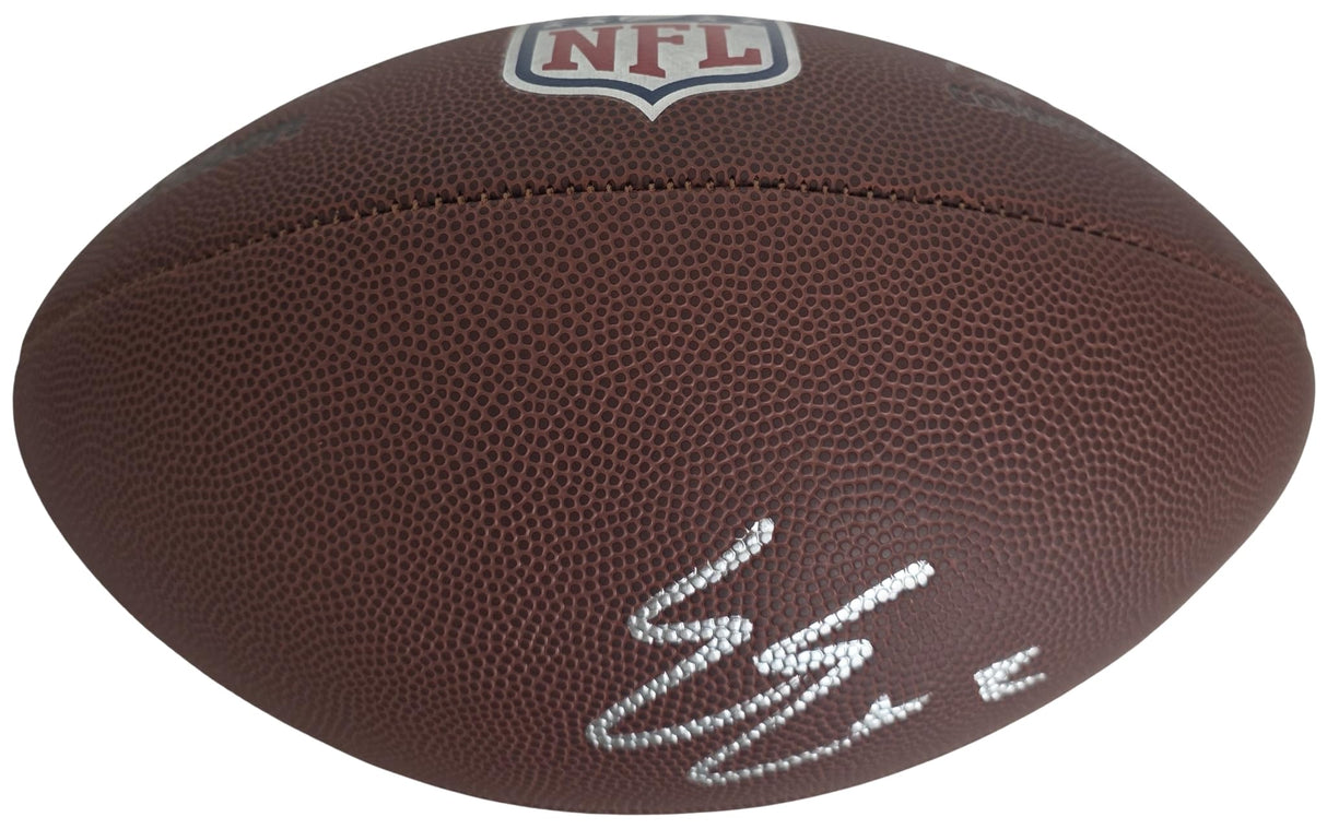 Emeka Egbuka Signed Football Proof COA Autographed Ohio State Buckeyes Tampa Bay Buccaneers Bucs