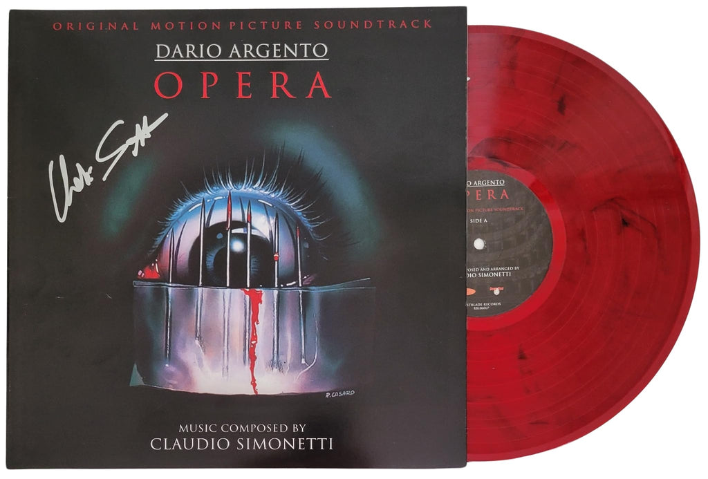 Claudio Simonetti Signed Dario Argentos Opera Album COA Proof Autographed Soundtrack Vinyl Record