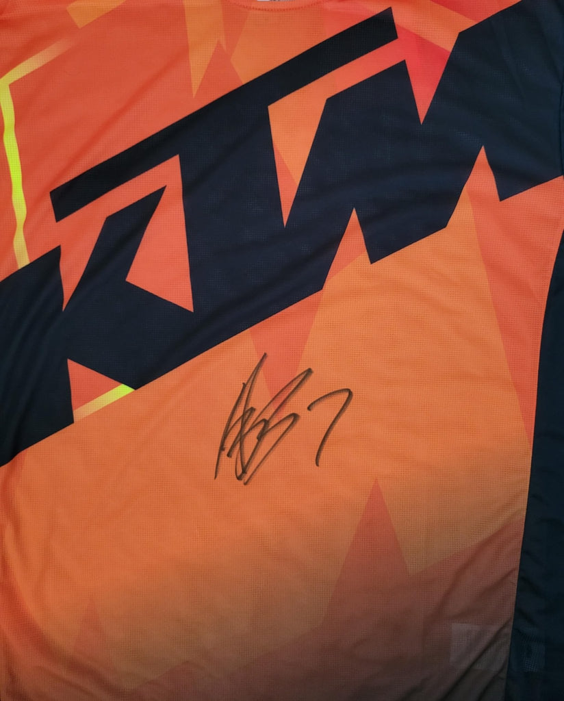 Aaron Plessinger Signed KTM Jersey COA Proof Autographed Supercross Motocross.