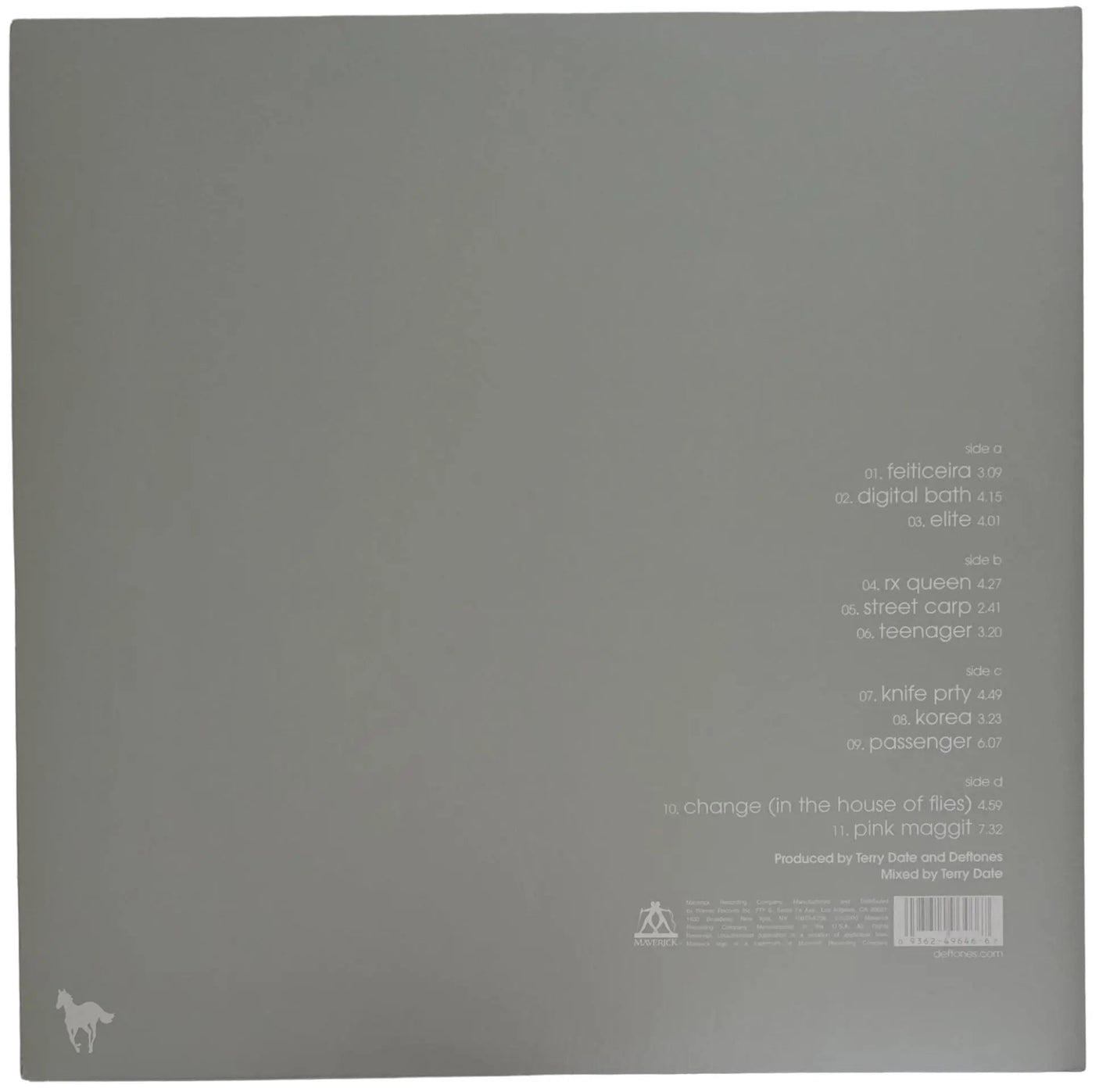 Chino Moreno Signed White Pony Album Proof Autographed Vinyl Record Deftones