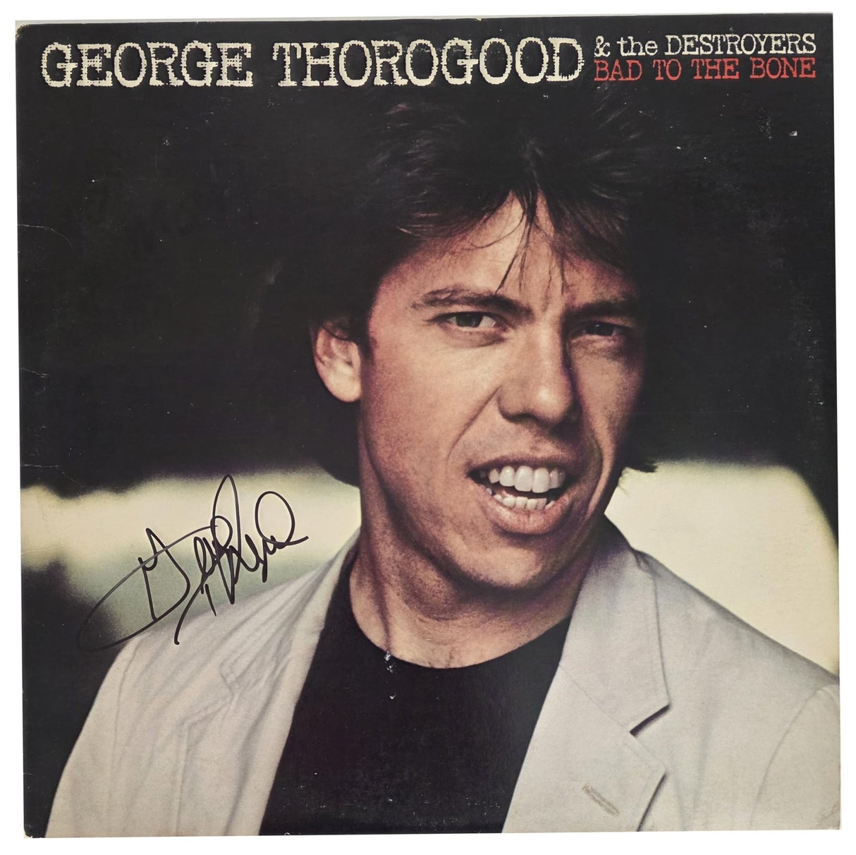 George Thorogood Signed Bad to the Bone Album COA Proof Autographed Vinyl Record