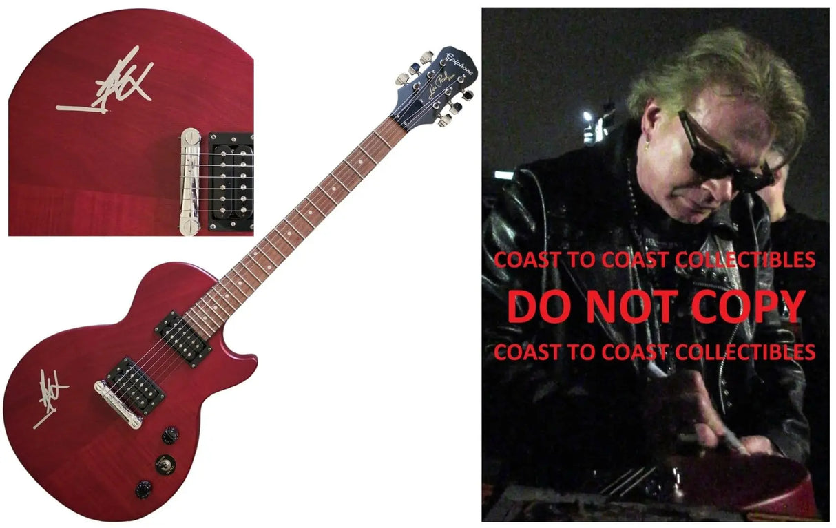 Axl Rose Guns N Roses Signed Epiphone Les Paul Guitar COA Exact Proof Autographed