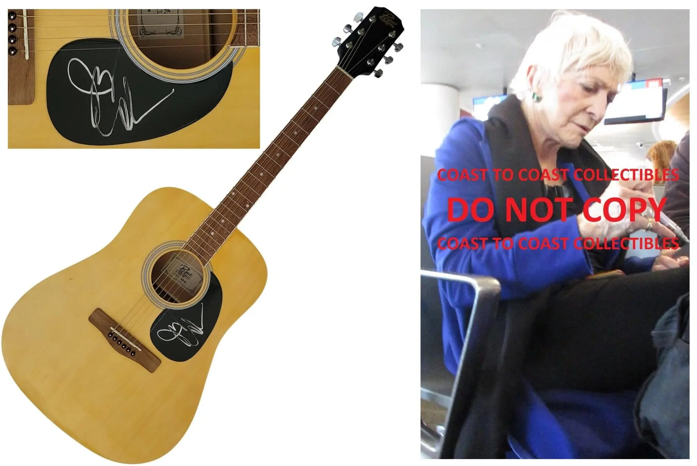 Judy Collins Signed Acoustic Guitar COA Proof Autographed Singer Songwriter Star
