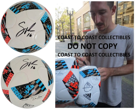 Sacha Kljestan Signed Soccer Ball Proof COA Autographed LA Galaxy Red Bulls USA