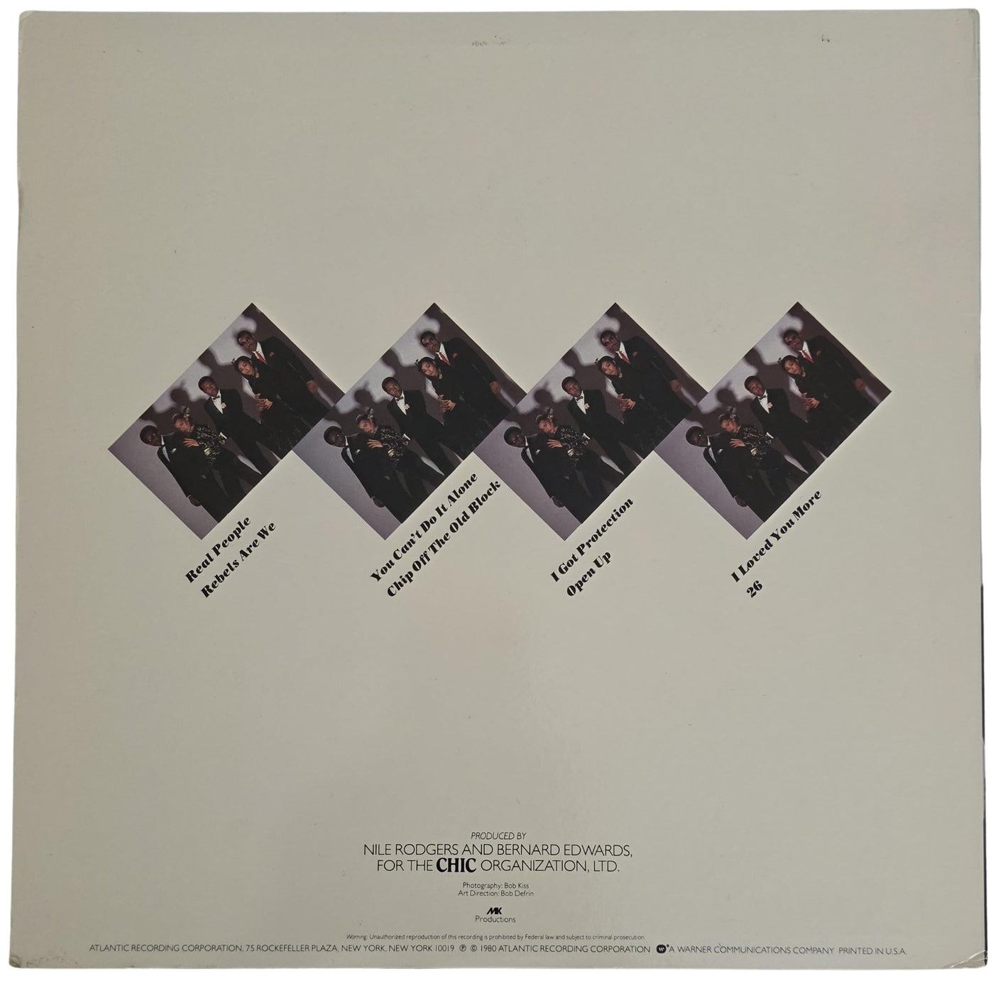 Nile Rodgers Signed Chic Real People Album COA Exact Proof Autographed Vinyl Record