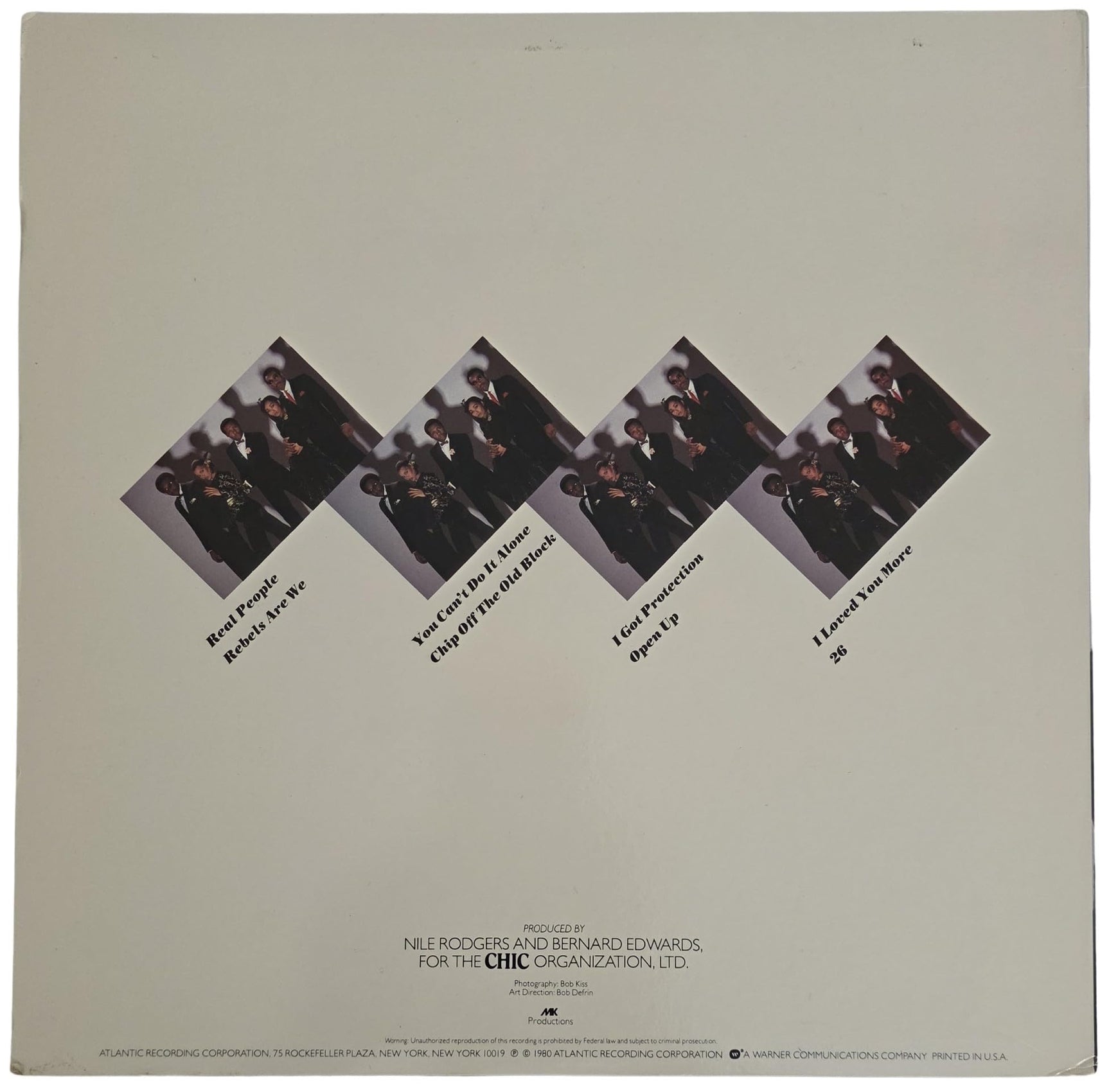 Nile Rodgers Signed Chic Real People Album COA Exact Proof Autographed Vinyl Record