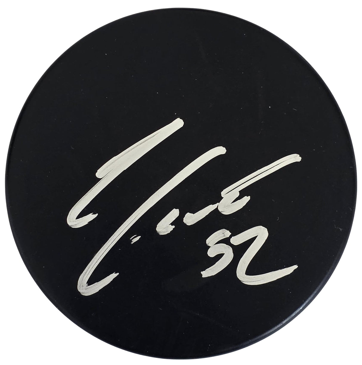 Adam Foote Signed Hockey Puck Proof Autographed Blue Jackets Colorado Avalanche
