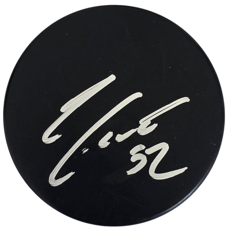 Adam Foote Signed Hockey Puck Proof Autographed Blue Jackets Colorado Avalanche