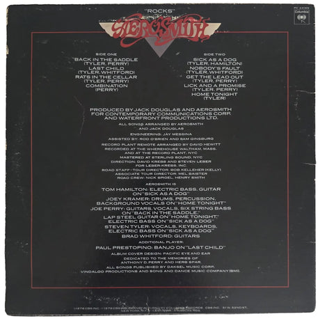 Steven Tyler Signed Aerosmith Rocks Album COA Proof Autographed Vinyl Record