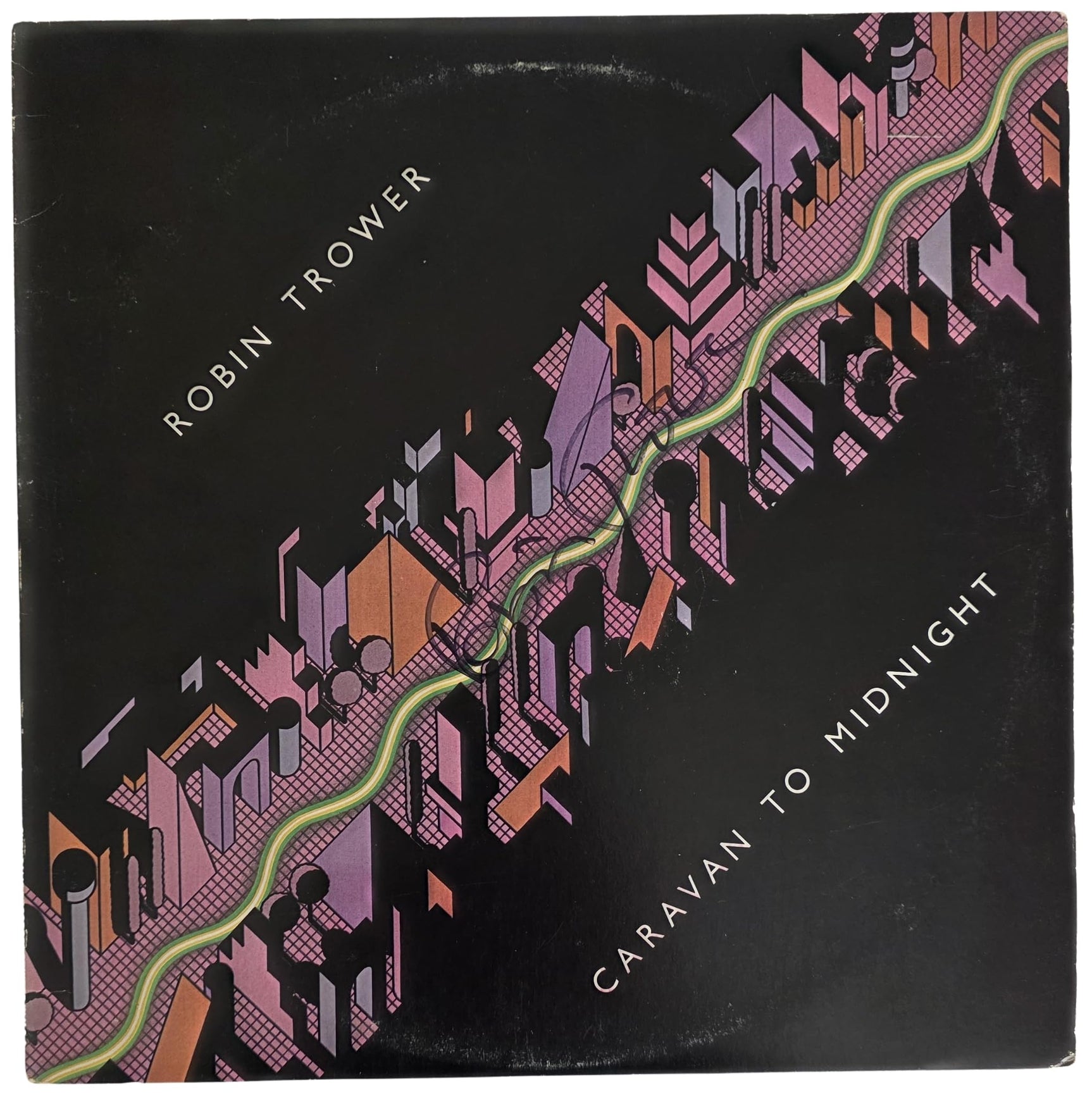 Robin Trower Signed Caravan to Midnight Album COA Proof Autographed Vinyl Record