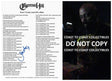 Sen Dog Signed Cypres Hill How I Could Just Kill a Man Lyrics Sheet COA Proof Autographed