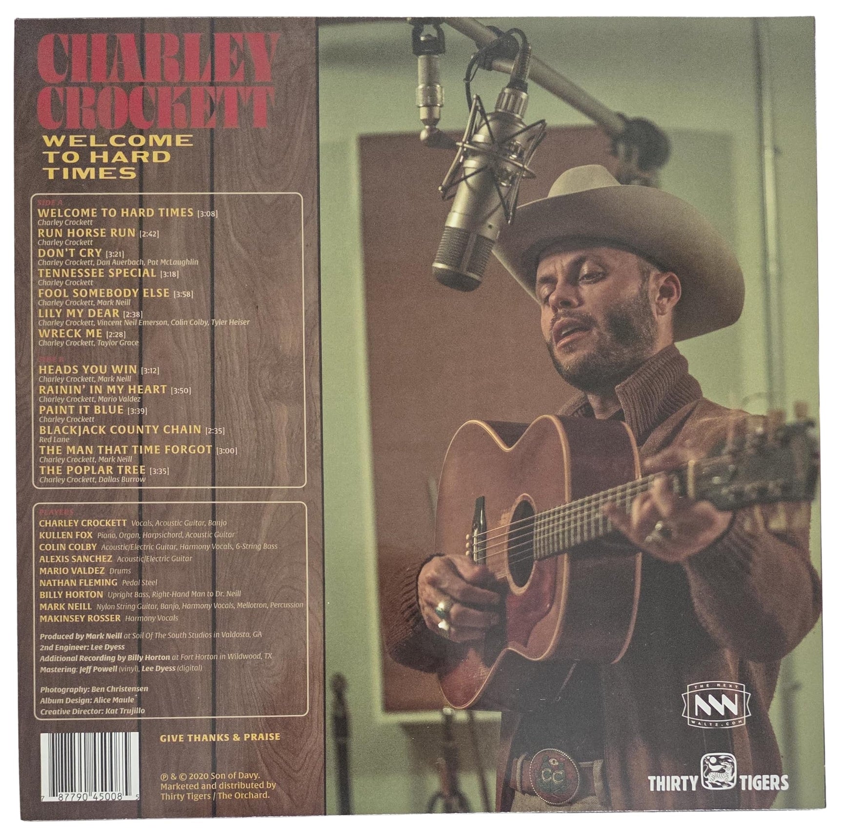 Charley Crockett Signed Welcome to Hard Times Album COA Proof Autographed Vinyl Record