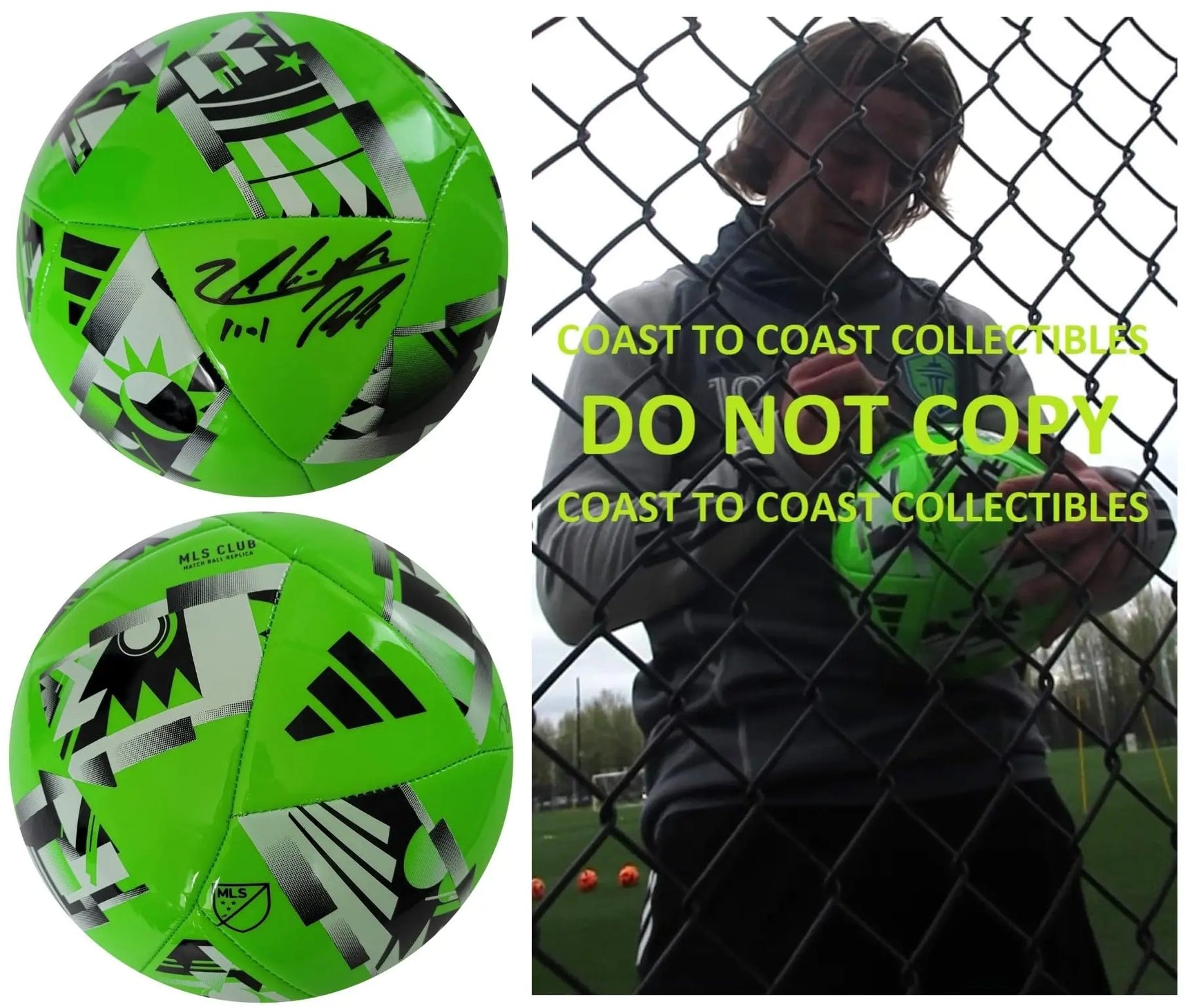 Pedro De La Vega Signed Soccer Ball Proof COA Autographed Seattle Sounders FC..