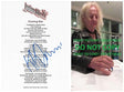 KK Downing Signed Heading out to the Highway Lyrics Sheet COA Exact Proof Autographed Judas Priest