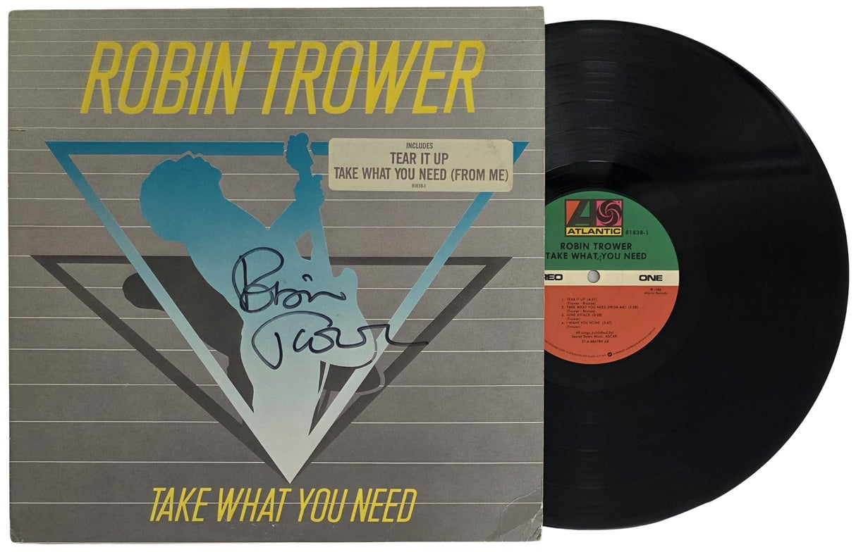 Robin Trower Signed Take What You Need Album COA Proof Autographed Vinyl Record