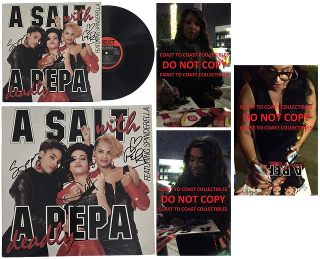 Salt - N - Pepa Signed Deadly Album COA Exact Proof Autographed Vinyl Record