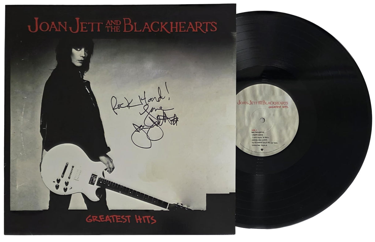 Joan Jett Signed Greatest Hits Album COA Exact Proof Autographed Vinyl Record