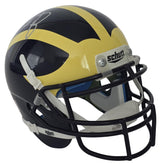 Dave Portnoy Signed Michigan Mini Football Helmet COA Proof Barstool Sports Autographed Michigan Wolverines