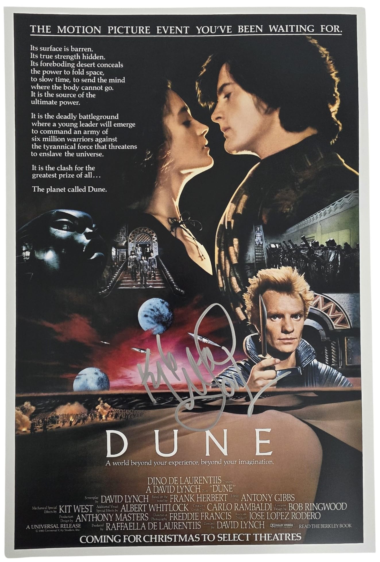Kyle MacLachlan Signed Dune 12x18 Photo Poster COA Exact Proof Autographed Actor Movie STAR