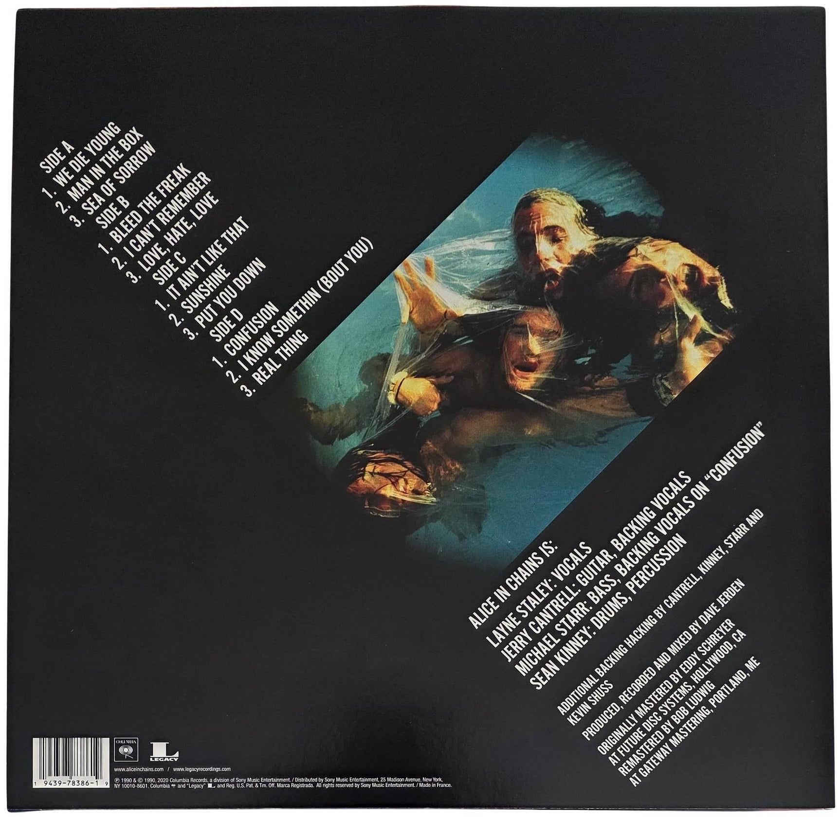 Sean Kinney Signed Alice In Chains Facelift Album COA Proof Autographed Vinyl Record Alice In Chains