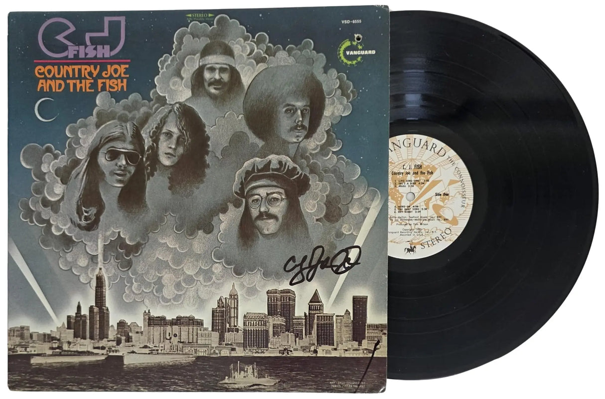 Joe McDonald Signed Country Joe And the Fish Album COA Proof Autographed Vinyl Record