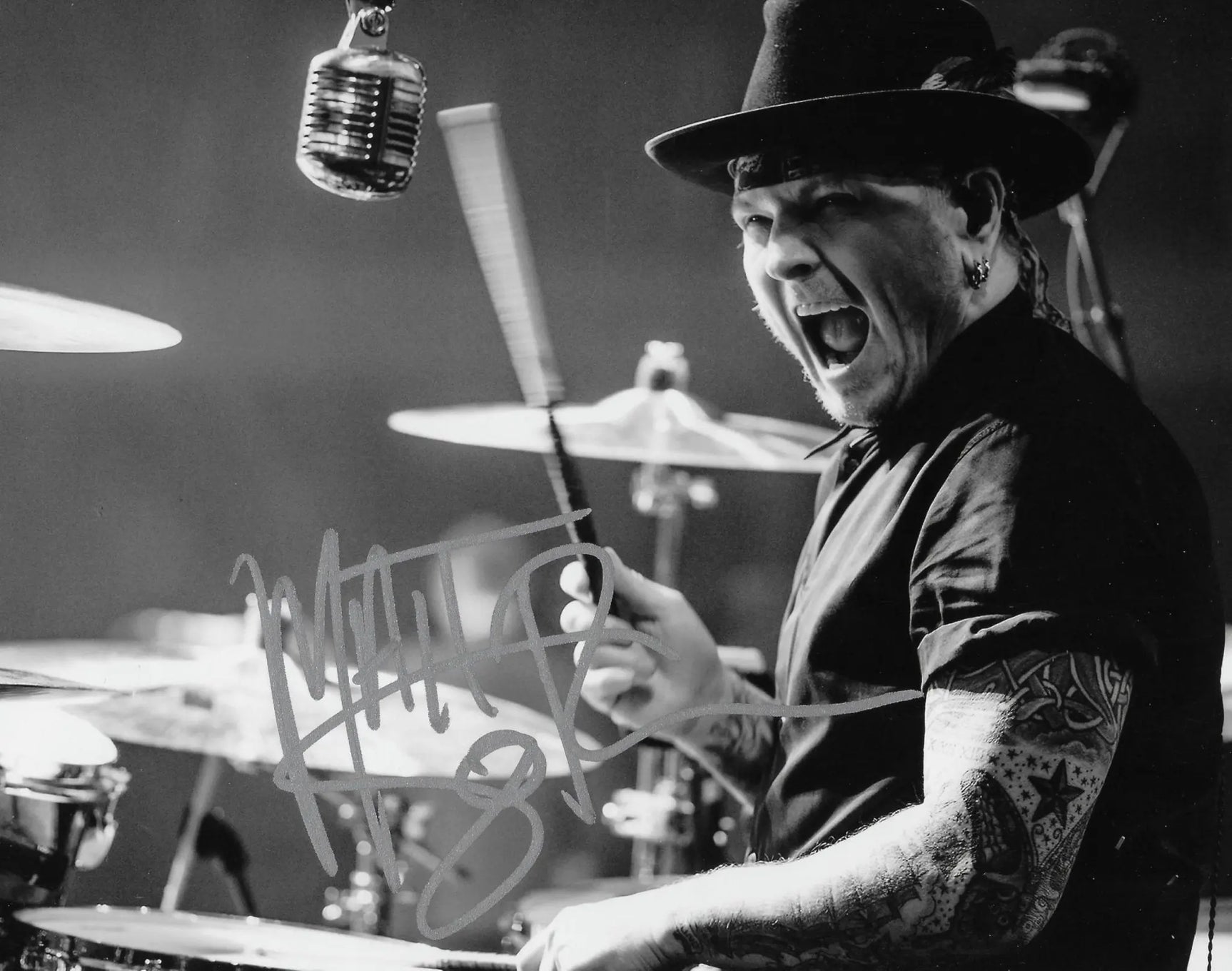 Matt Sorum Signed 8x10 Photo Proof COA Autographed Guns N Roses Drummer GNR..