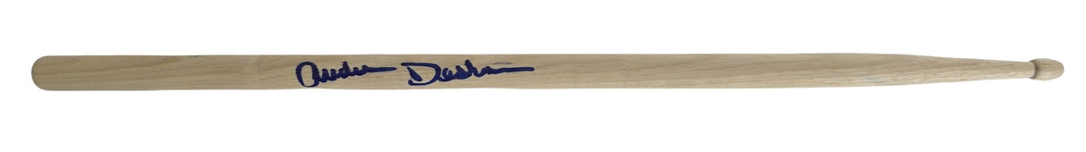 Audie Desbrow Great White Drummer Signed Drumstick COA Exact Proof Autographed..