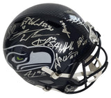 2025 Seahawks Team Signed Full Size Helmet COA Proof Autographed Seattle Seahawks