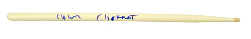 Clown Shawn Crahan Signed Drumstick COA Proof Slipknot Drummer Autographed