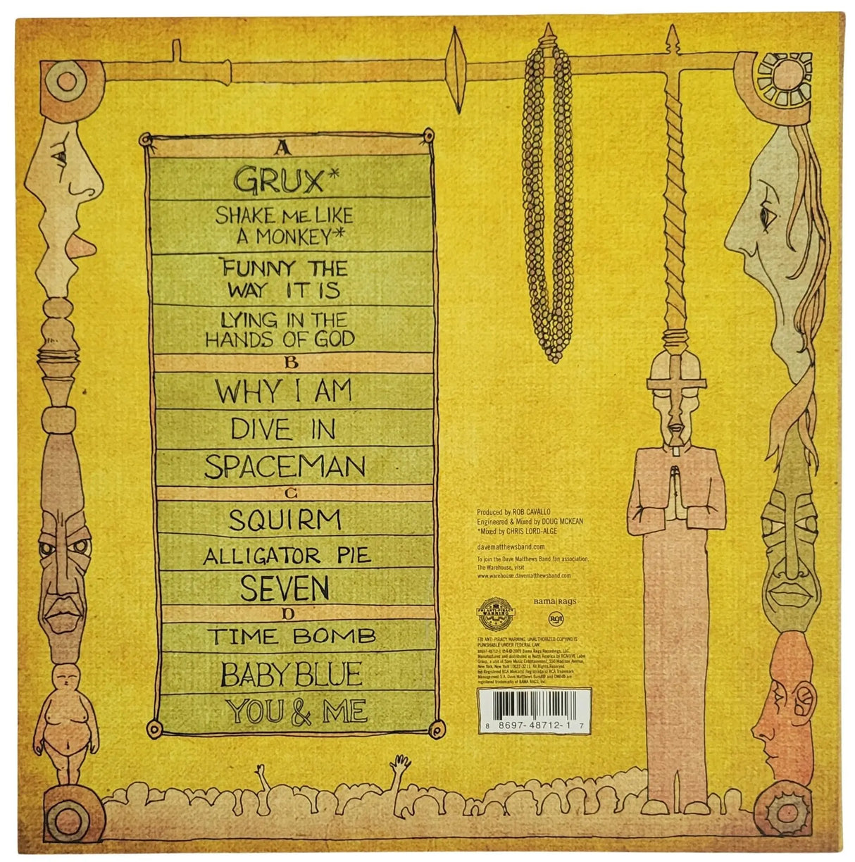 Dave Matthews Signed Big Whiskey & The GrooGrux King Album COA Proof Vinyl Autographed